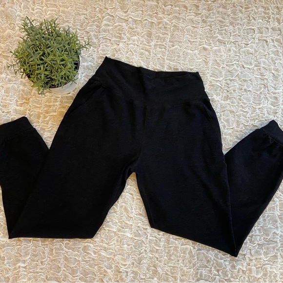 Beyond Yoga Spacedye Midi Jogger Pants High Waist Joggers Heather Black Small - Picture 3 of 9